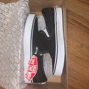 *NWT* Vans Black Slip Ons